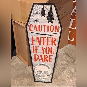 Reversible Door Hanger Sign Welcome to our Frightfully Haunted Home House Large